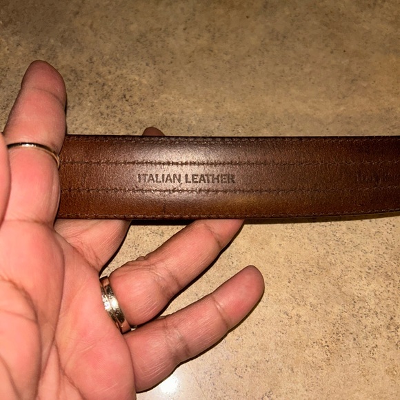 Polo Ralph Lauren Belt - brown Italian leather w/brass buckle - Picture 5 of 9